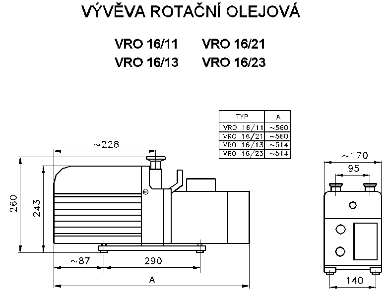 Vývěva VRO 16/13